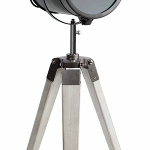 LÚZETE - LAMPADA DA TAVOLO COSME IN ACCIAIO INVECCHIATO