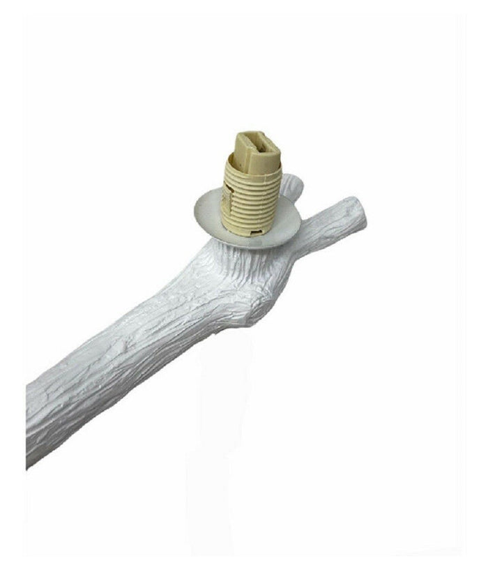 Lampada Da Tavolo Decorativa A Forma Di Scoiattolo In Resina Lume Moderno G9 D06  Bianco       