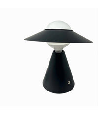Lampada Da Tavolo Decorativa Con Paralume A Cappello Orientabile Lume E27 D13  Nero       