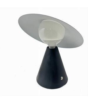 Lampada Da Tavolo Decorativa Con Paralume A Cappello Orientabile Lume E27 D13  Nero       