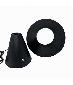 Lampada Da Tavolo Decorativa Con Paralume A Cappello Orientabile Lume E27 D13  Nero       