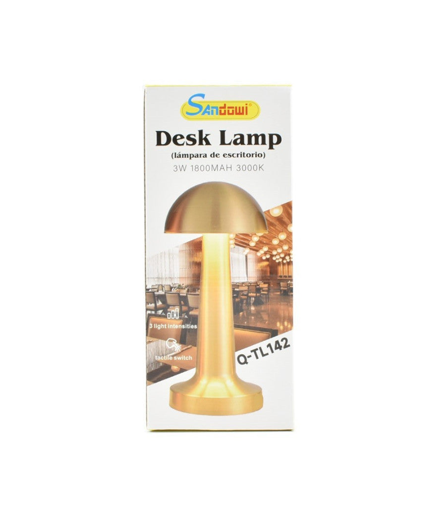 Lampada Da Tavolo Decorativa Led A Fungo Luce Bianca 3 Intensità  Di Luce Q-tl142         