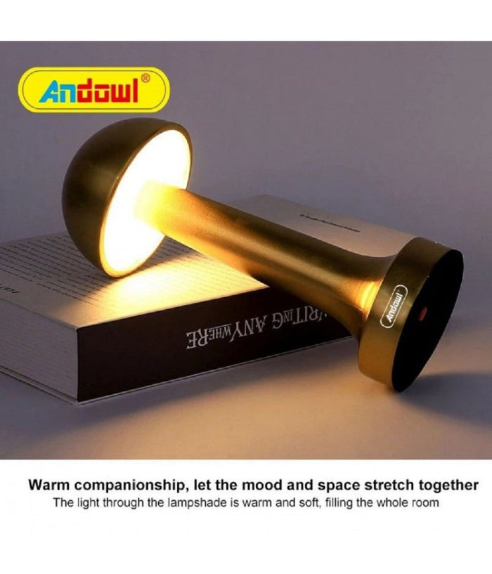 Lampada Da Tavolo Decorativa Led A Fungo Luce Bianca 3 Intensità  Di Luce Q-tl142         