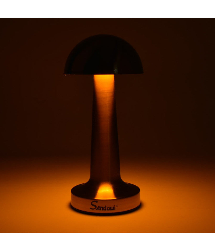 Lampada Da Tavolo Decorativa Led A Fungo Luce Bianca 3 Intensità  Di Luce Q-tl142         