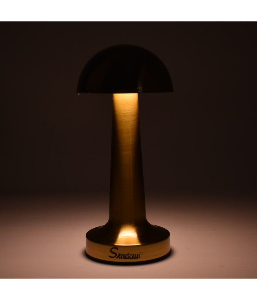 Lampada Da Tavolo Decorativa Led A Fungo Luce Bianca 3 Intensità  Di Luce Q-tl142         