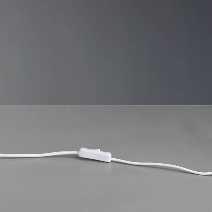 LÚZETE - LAMPADA DA TAVOLO DUQUESA IN METALLO BIANCO