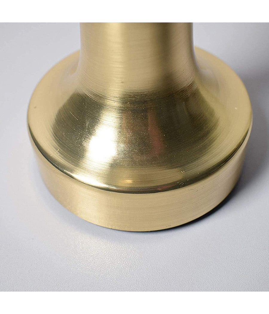 Lampada Da Tavolo Effetto Bronzo Ricaricabile Usb Lume Luce Calda Per Bar Locali         