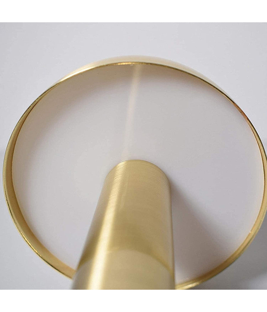 Lampada Da Tavolo Effetto Bronzo Ricaricabile Usb Lume Luce Calda Per Bar Locali         