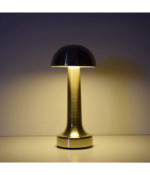 Lampada Da Tavolo Effetto Bronzo Ricaricabile Usb Lume Luce Calda Per Bar Locali         