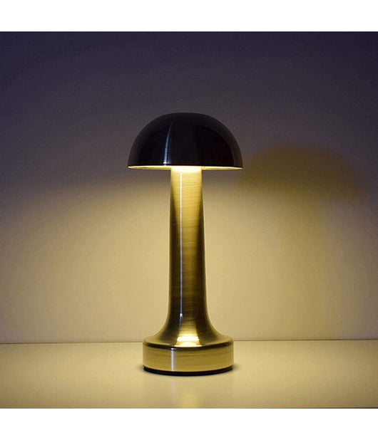 Lampada Da Tavolo Effetto Bronzo Ricaricabile Usb Lume Luce Calda Per Bar Locali         