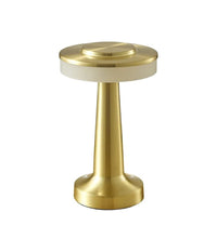 Lampada Da Tavolo Effetto Oro Ricaricabile Usb Lume Luce Calda Per Bar Locali         