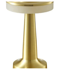 Lampada Da Tavolo Effetto Oro Ricaricabile Usb Lume Luce Calda Per Bar Locali         
