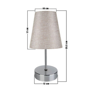 Lampada da tavolo Estelya AZ1068 cromo beige
