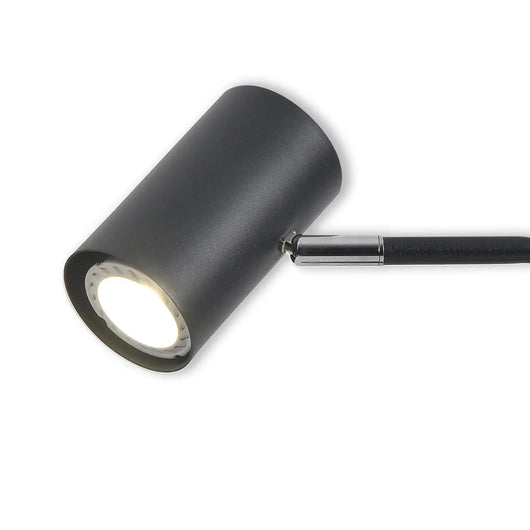 LÚZETE - LAMPADA DA TAVOLO IN ACCIAIO NERO ADARA