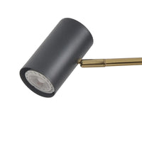 LÚZETE - LAMPADA DA TAVOLO IN ACCIAIO NERO/DORATO ADARA