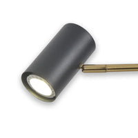 LÚZETE - LAMPADA DA TAVOLO IN ACCIAIO NERO/DORATO ADARA