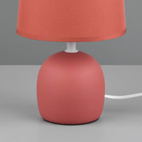 LÚZETE - LAMPADA DA TAVOLO IN CERAMICA ARANCIONE KUBRA