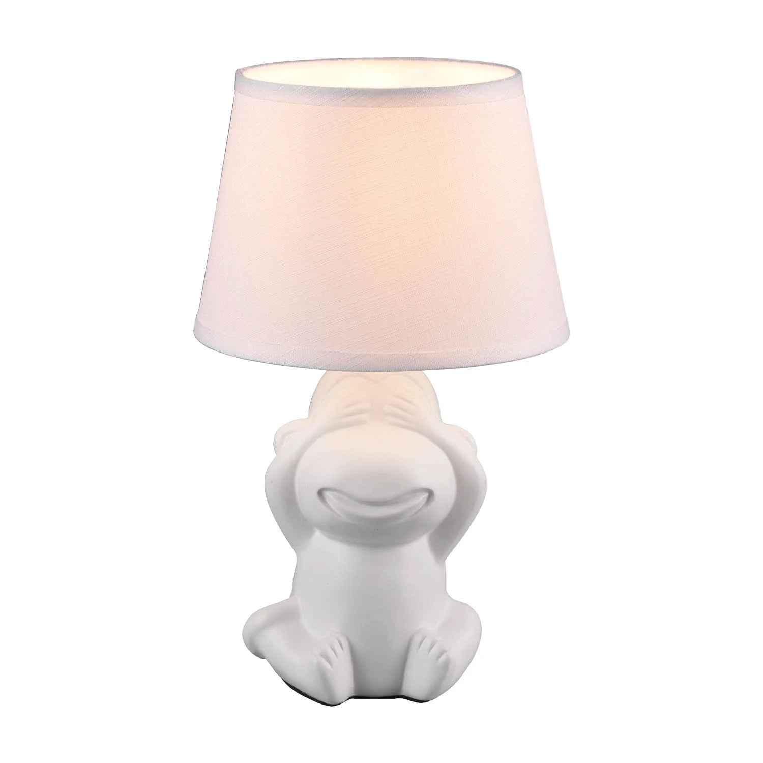 LÚZETE - LAMPADA DA TAVOLO IN CERAMICA BIANCA E14 KIBO