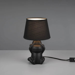 LÚZETE - LAMPADA DA TAVOLO IN CERAMICA NERA E14 KIBO