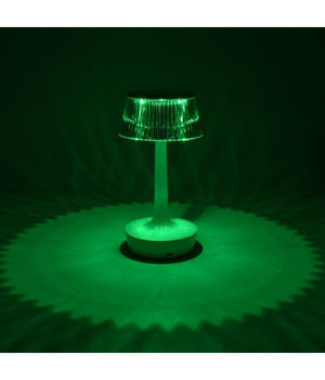 Lampada Da Tavolo In Cristallo Decorativa Con Led Rgb Touch Bianco 5v Q-tl153         