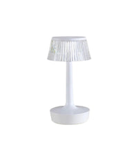 Lampada Da Tavolo In Cristallo Decorativa Con Led Rgb Touch Bianco 5v Q-tl153         