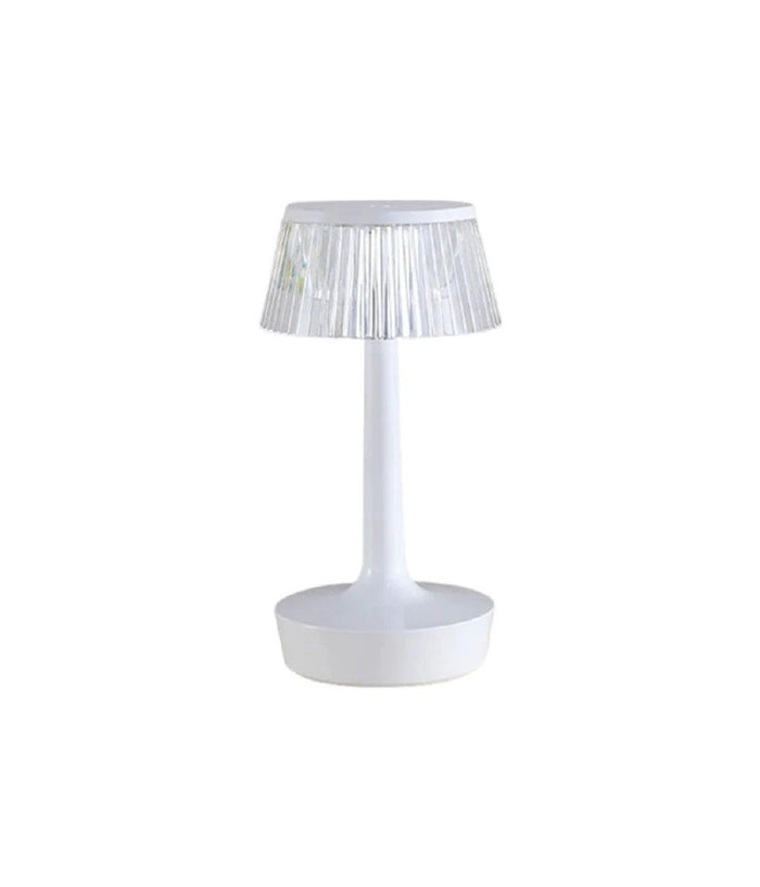 Lampada Da Tavolo In Cristallo Decorativa Con Led Rgb Touch Bianco 5v Q-tl153         
