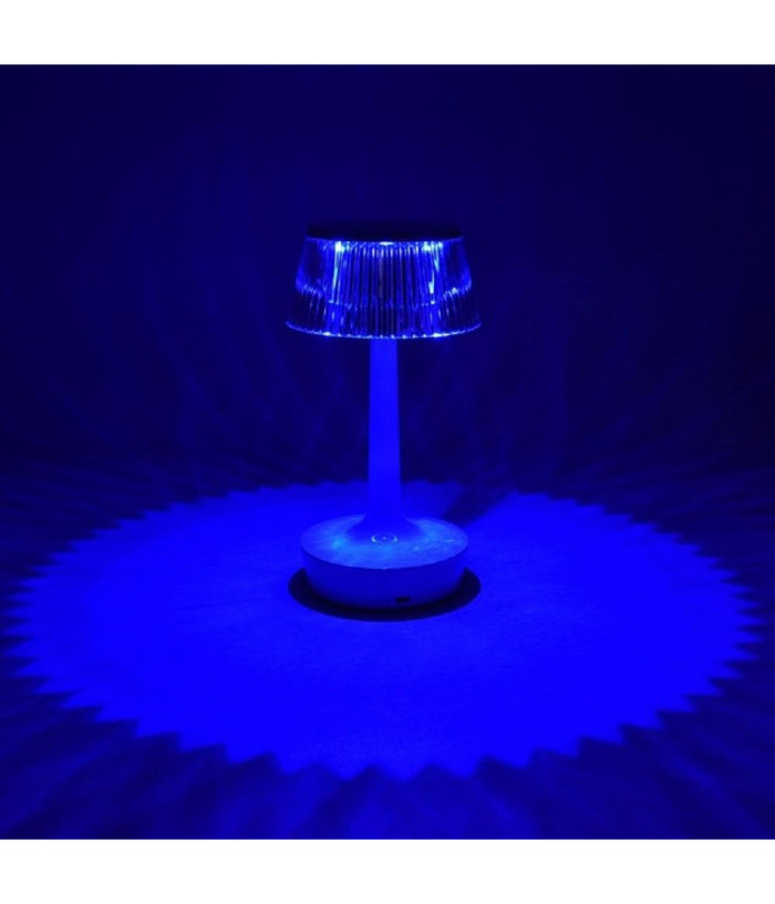 Lampada Da Tavolo In Cristallo Decorativa Con Led Rgb Touch Bianco 5v Q-tl153         