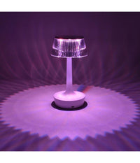 Lampada Da Tavolo In Cristallo Decorativa Con Led Rgb Touch Bianco 5v Q-tl153         