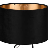 LÚZETE - LAMPADA DA TAVOLO IN METALLO OTIS PARALUME NERO