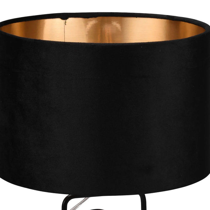 LÚZETE - LAMPADA DA TAVOLO IN METALLO OTIS PARALUME NERO