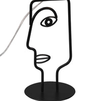 LÚZETE - LAMPADA DA TAVOLO IN METALLO OTIS PARALUME NERO