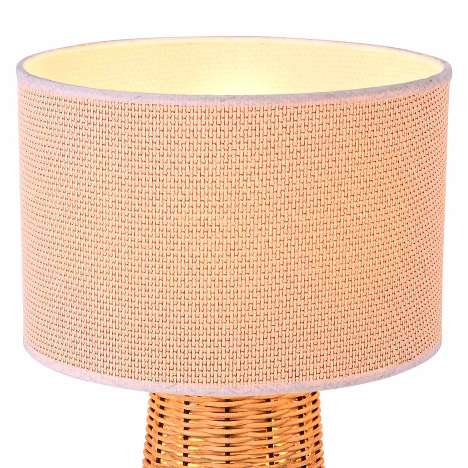 LÚZETE - LAMPADA DA TAVOLO IN RATTAN CAROLINA