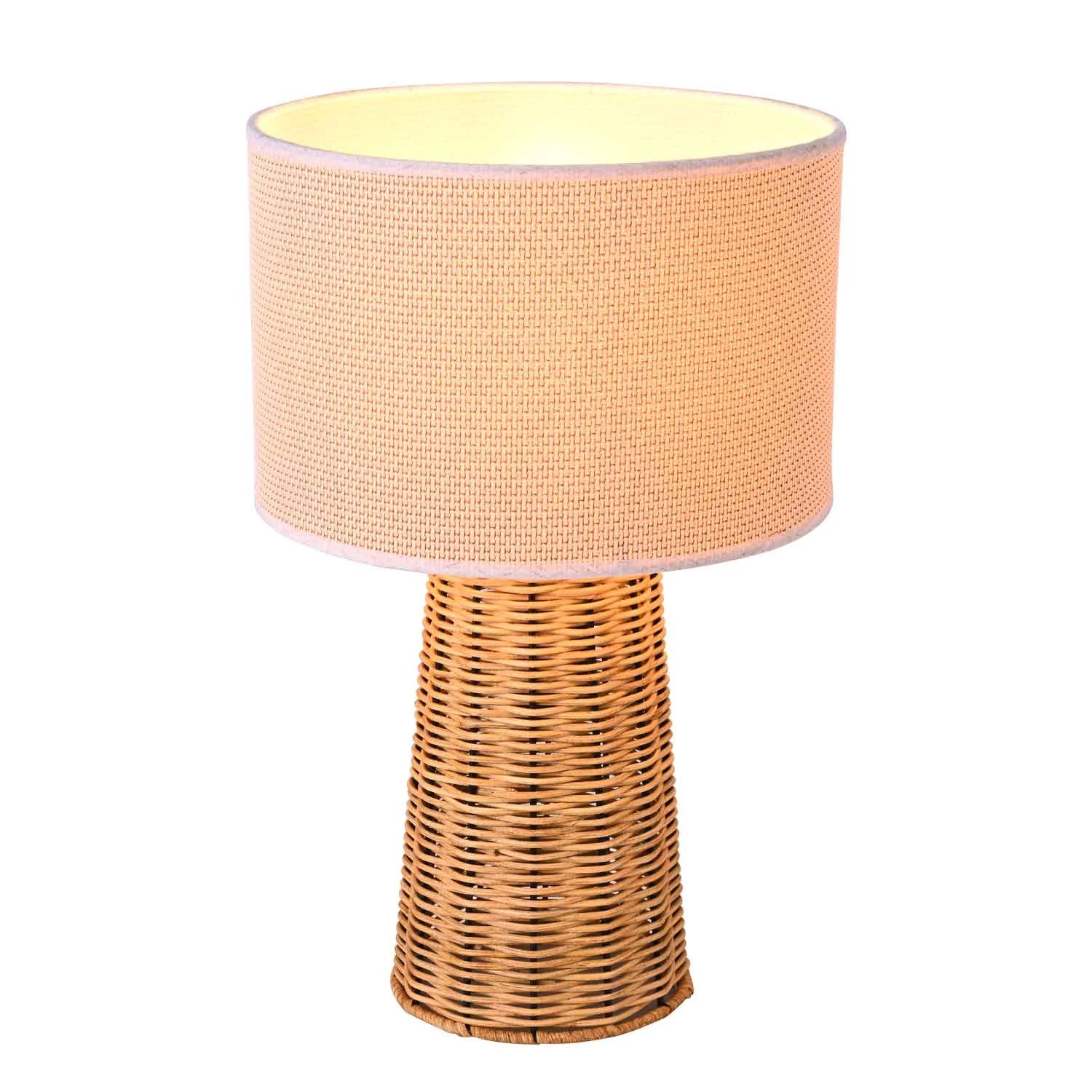 LÚZETE - LAMPADA DA TAVOLO IN RATTAN CAROLINA