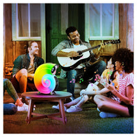 Trade Shop - Lampada Da Tavolo Intelligente Sveglia Luce Led Bluetooth Musica Per Adulti Bambini         