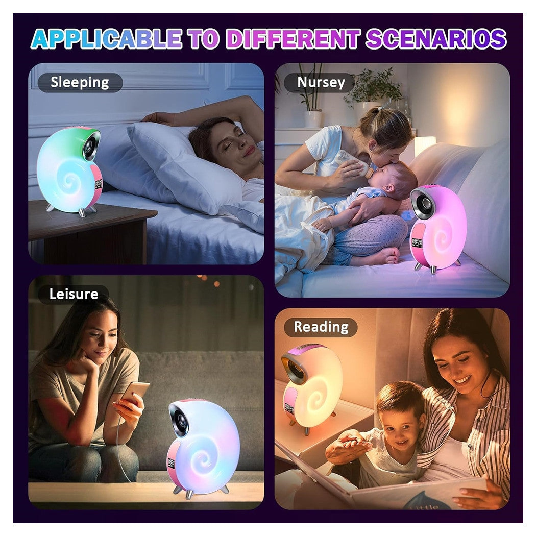 Trade Shop - Lampada Da Tavolo Intelligente Sveglia Luce Led Bluetooth Musica Per Adulti Bambini         