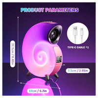 Trade Shop - Lampada Da Tavolo Intelligente Sveglia Luce Led Bluetooth Musica Per Adulti Bambini         