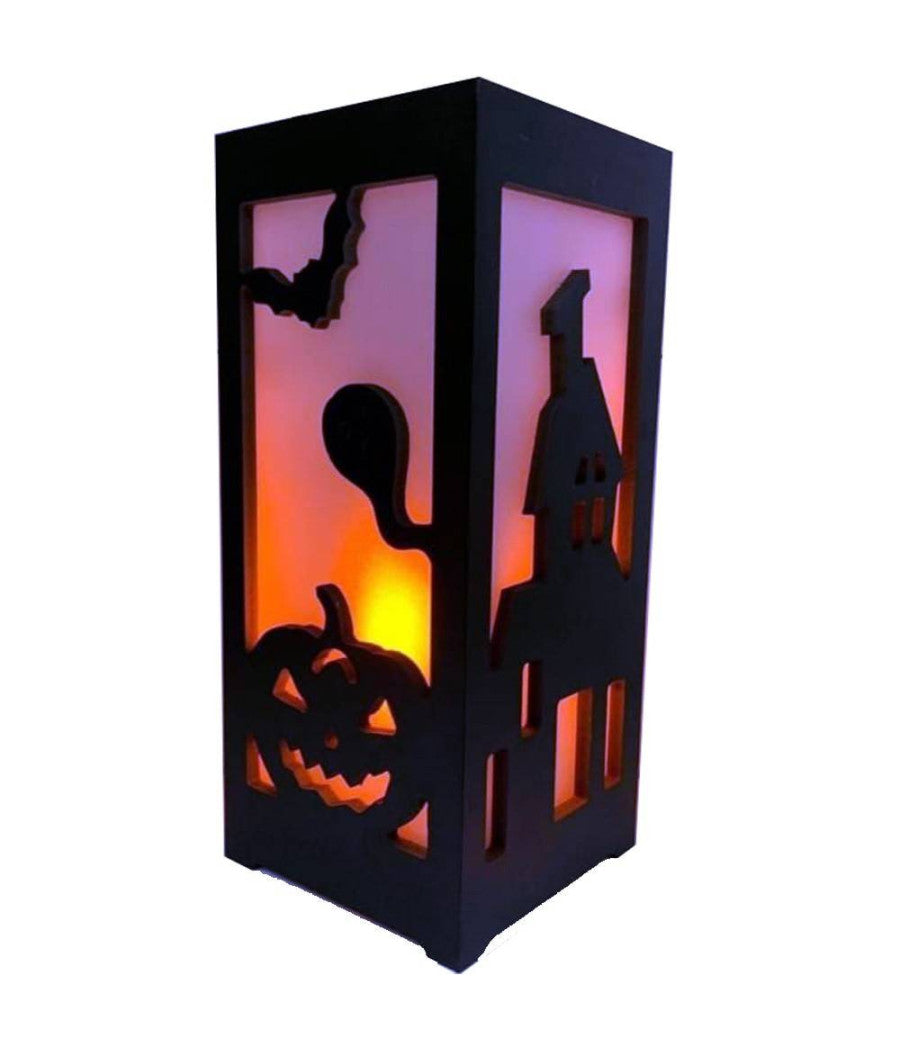 Lampada Da Tavolo Lanterna Luce Candela Led Da Esterno Decorazioni Per Halloween         