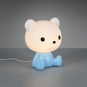 LÚZETE - LAMPADA DA TAVOLO LED 3W 3000K RGB ORSETTO BLU