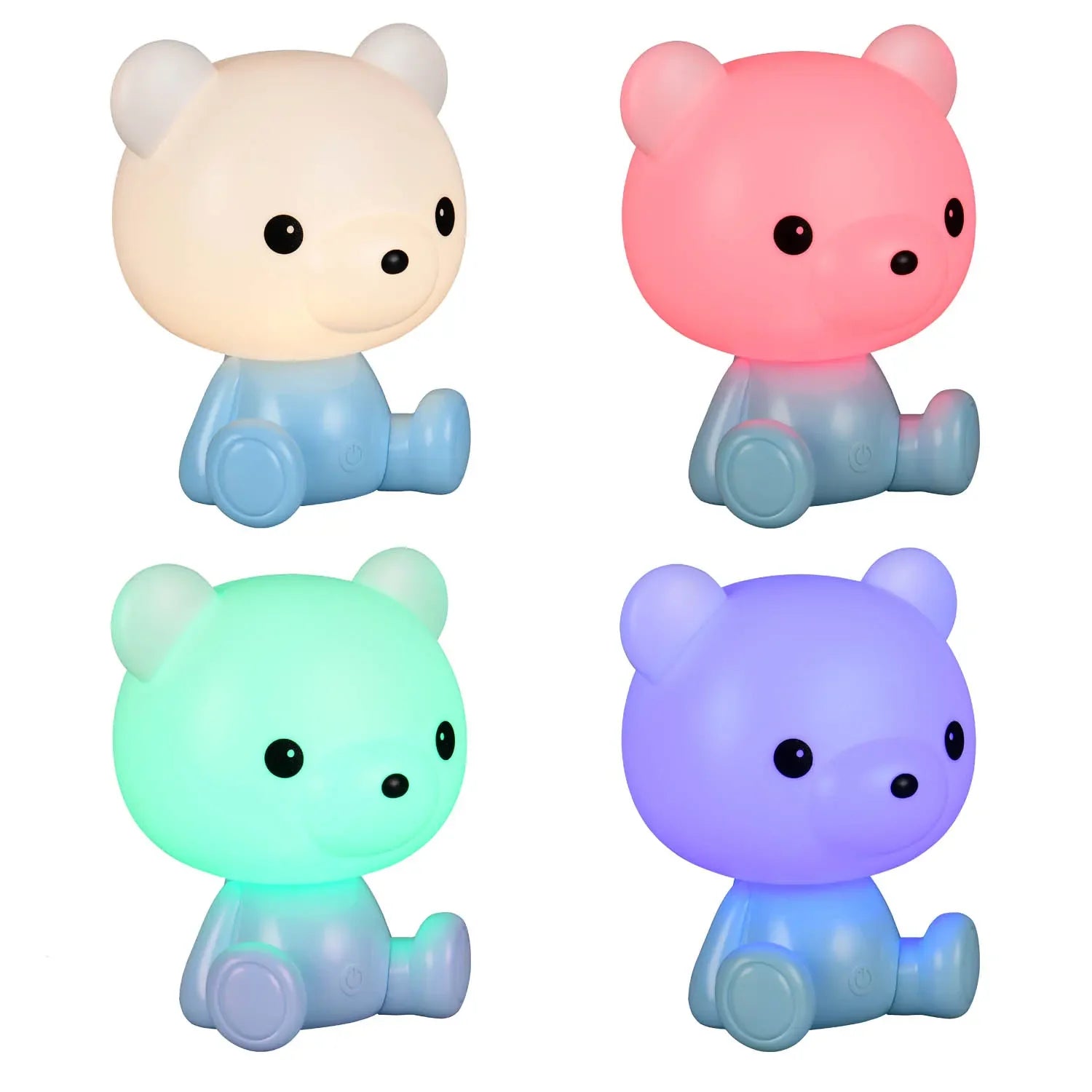 LÚZETE - LAMPADA DA TAVOLO LED 3W 3000K RGB ORSETTO BLU