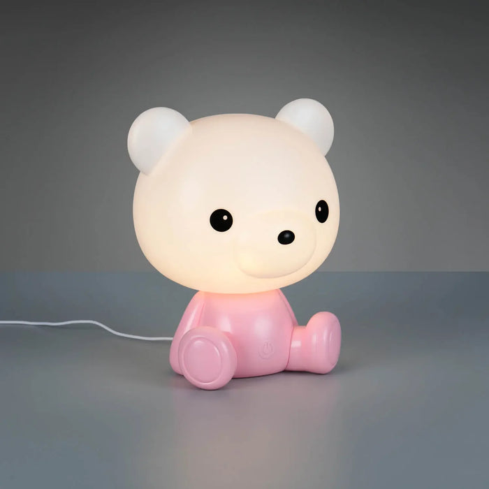 LÚZETE - LAMPADA DA TAVOLO LED 3W 3000K RGB ORSETTO ROSA