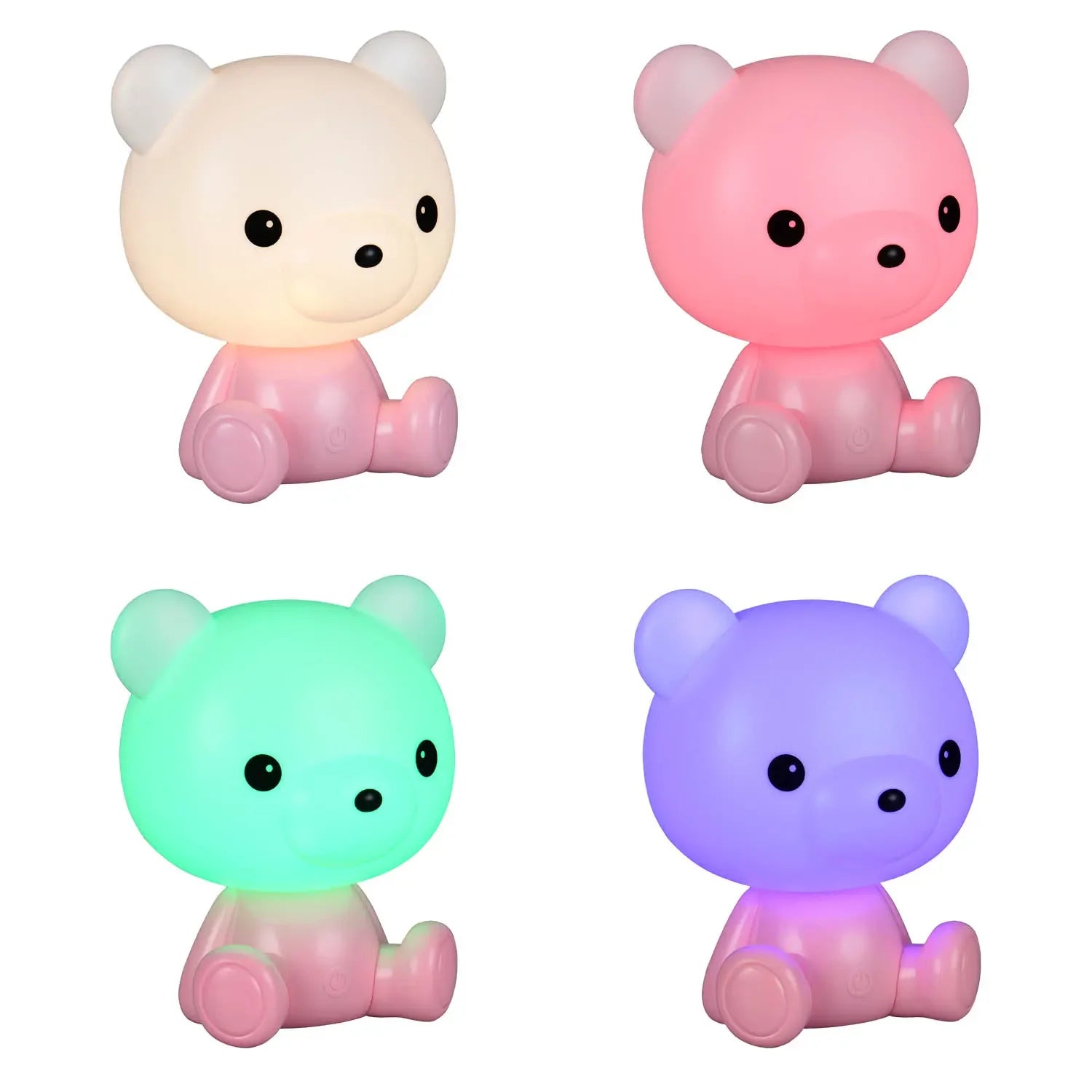 LÚZETE - LAMPADA DA TAVOLO LED 3W 3000K RGB ORSETTO ROSA