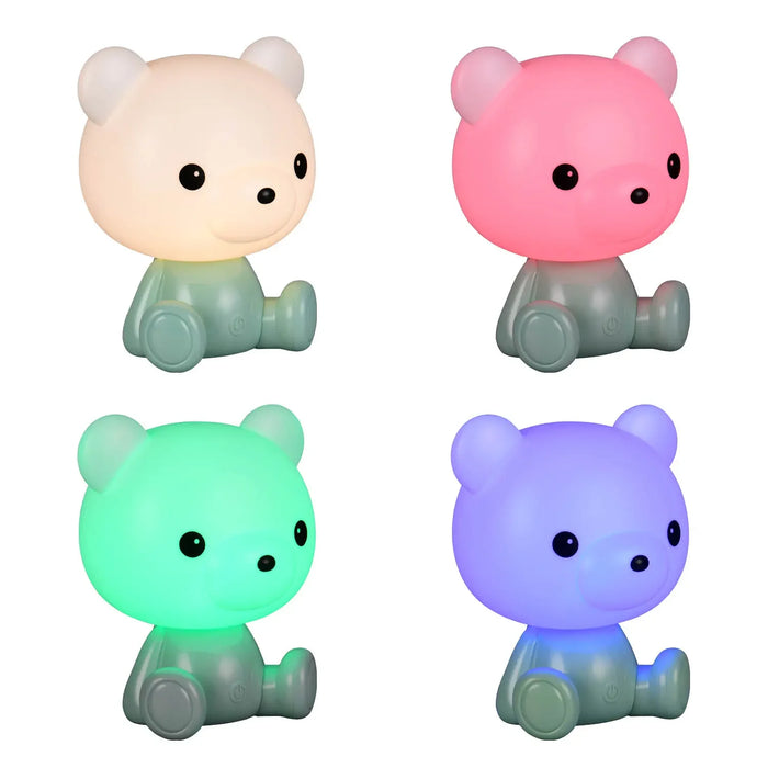 LÚZETE - LAMPADA DA TAVOLO LED 3W 3000K RGB ORSETTO VERDE