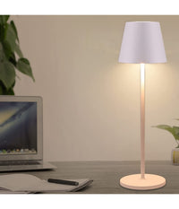 Trade Shop - Lampada Da Tavolo A Led Con Batteria Ricaricabile Touch Dimmerabile 3 Colori Bar -