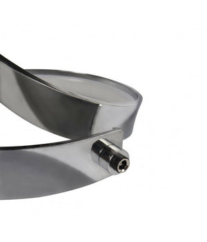 Lampada Da Tavolo Led Moderna A Spirale Curva 12w Luce Comodino Argento Abatjour         