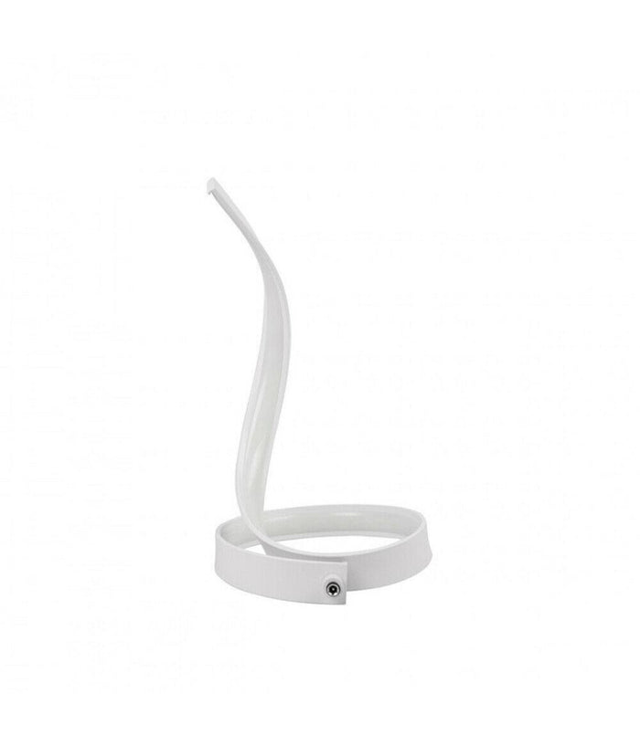 Lampada Da Tavolo Led Moderna A Spirale Curva 12watt Luce Da Comodino Bianca D05  -bianco Freddo      -