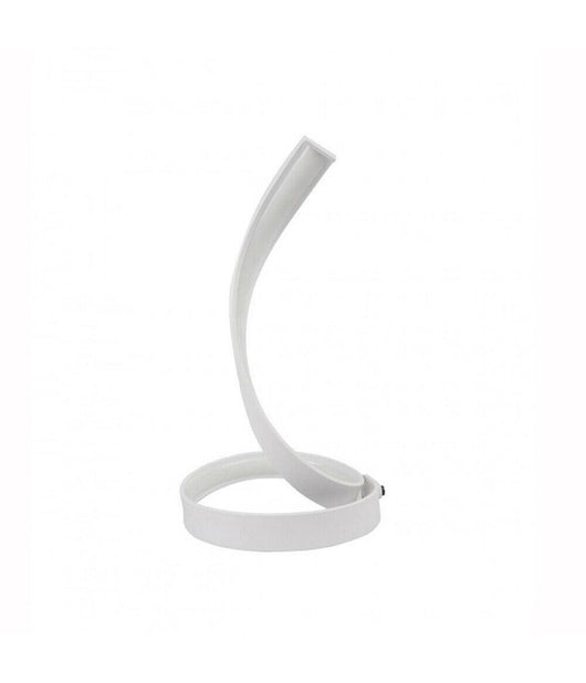 Lampada Da Tavolo Led Moderna A Spirale Curva 12watt Luce Da Comodino Bianca D05  -bianco Naturale      -