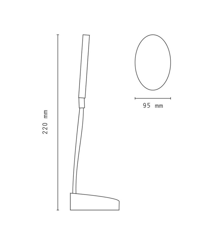 Trade Shop - Lampada Da Tavolo Led Usb Ricaricabile Dimmerabile Touch Design Moderno Dt-2102 -