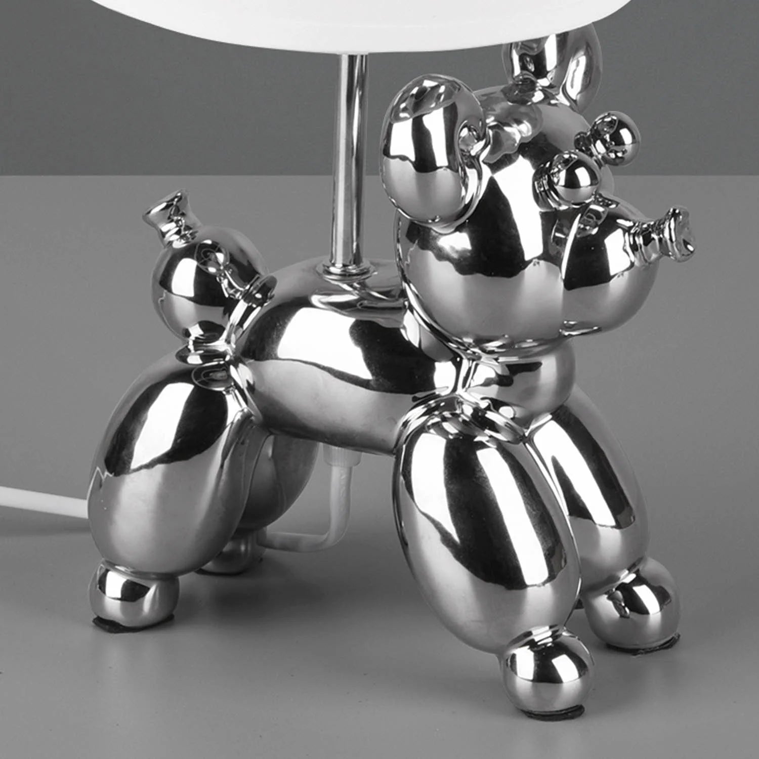 LÚZETE - LAMPADA DA TAVOLO LUCKY CERAMICA ARGENTO E14