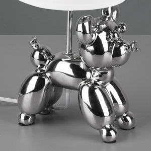 LÚZETE - LAMPADA DA TAVOLO LUCKY CERAMICA ARGENTO E14