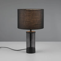 LÚZETE - LAMPADA DA TAVOLO METALLO NERO E14 GLADYS